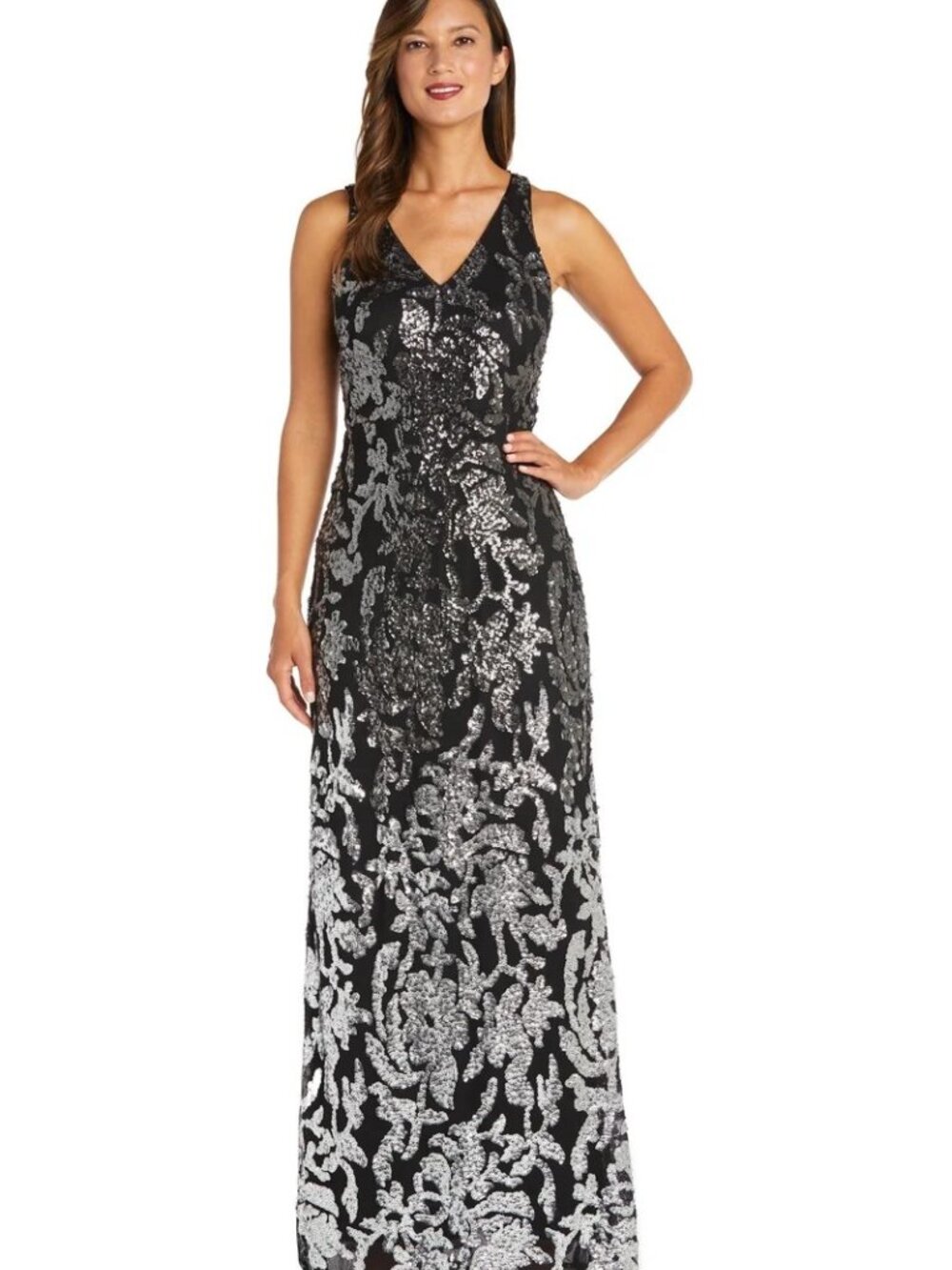 New Beautiful Sparkling Long Dress Size 8